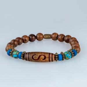 Etnik Doğal Taş Kuka Tibet Bileklik