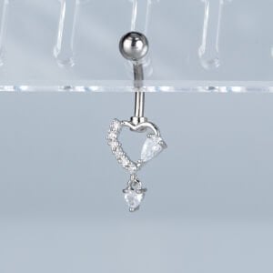 Piercing Göbek Fashion Kalp