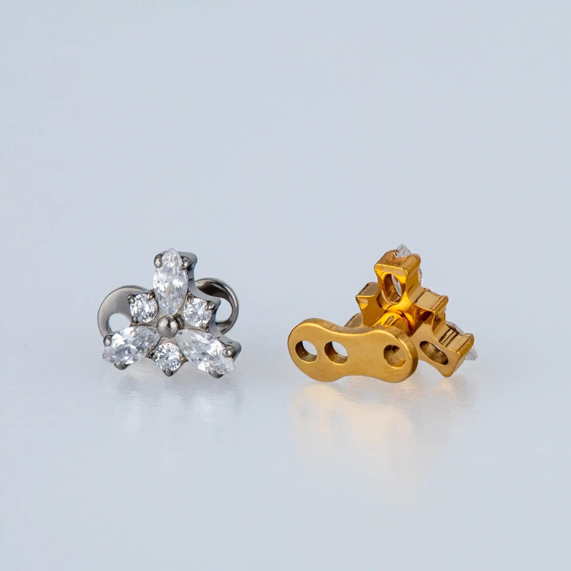 Piercing Titanyum Dermal Beyaz 