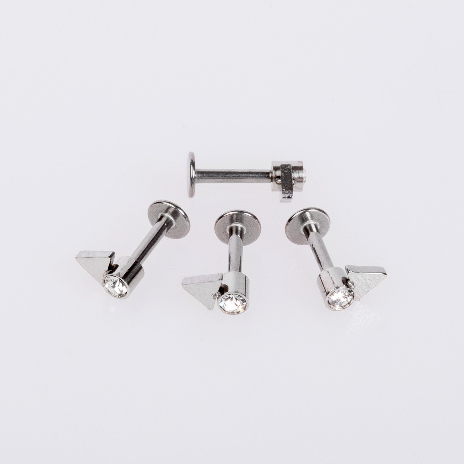 Piercing Çelik  Tragus Swaroski Taş.