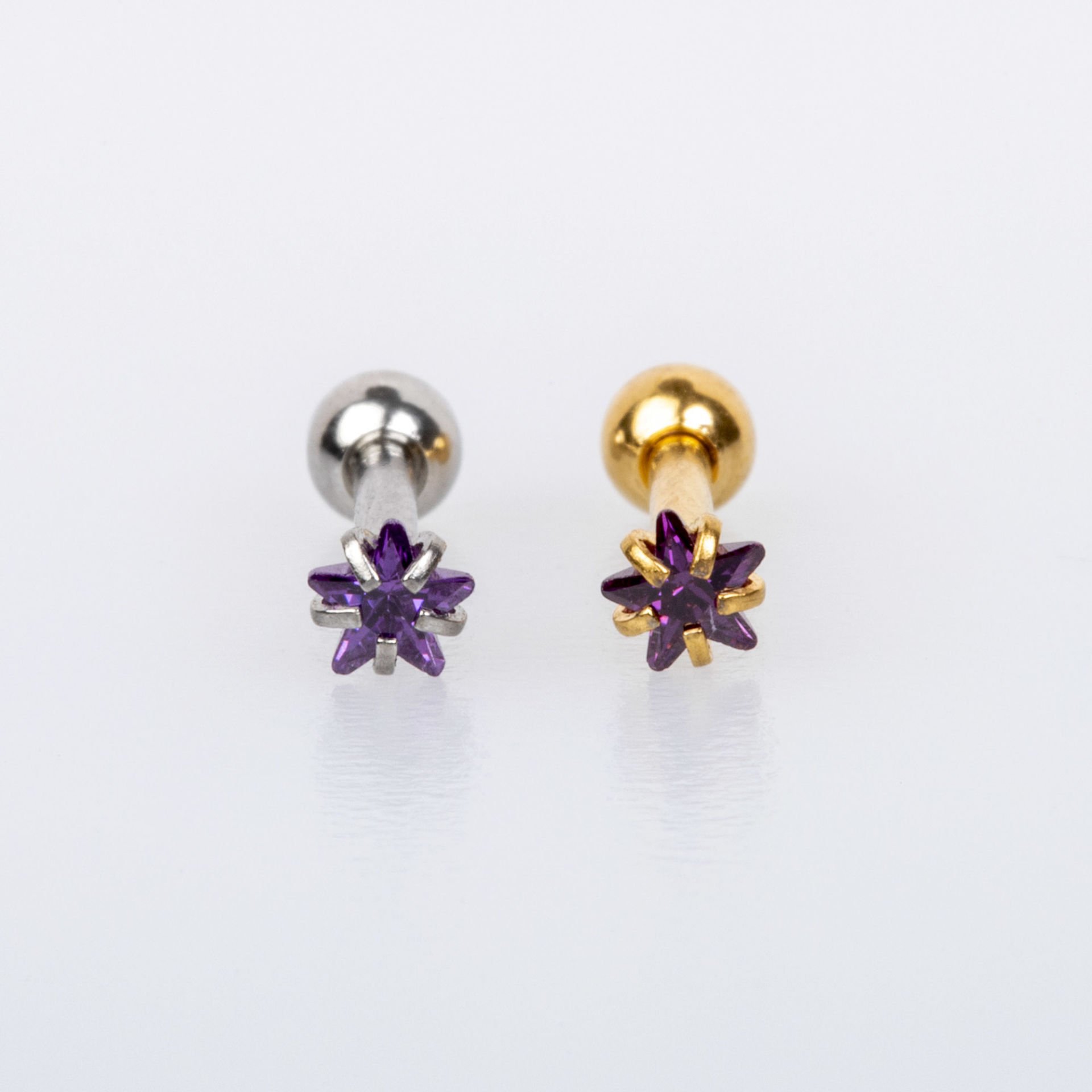 Piercing Tragus 3mm Yıldız Taş