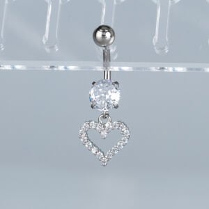 Piercing Göbek Fashion Kalp