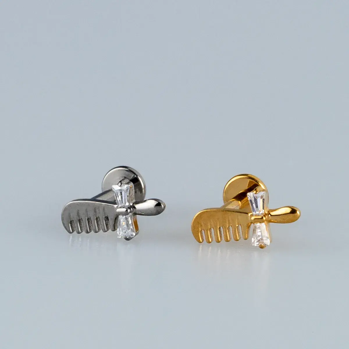 Toptan G23 Titanyum Kuaför Figür Piercing Beyaz 8mm