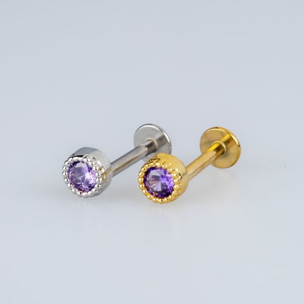 Piercing Tragus Round Yellow