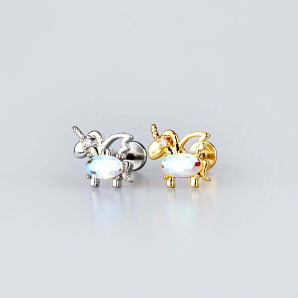 Piercing Tragus Unicorn Tek Boynuz
