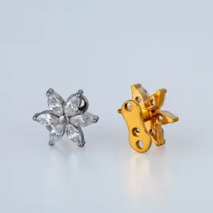 Piercing Titanyum Dermal Çiçek