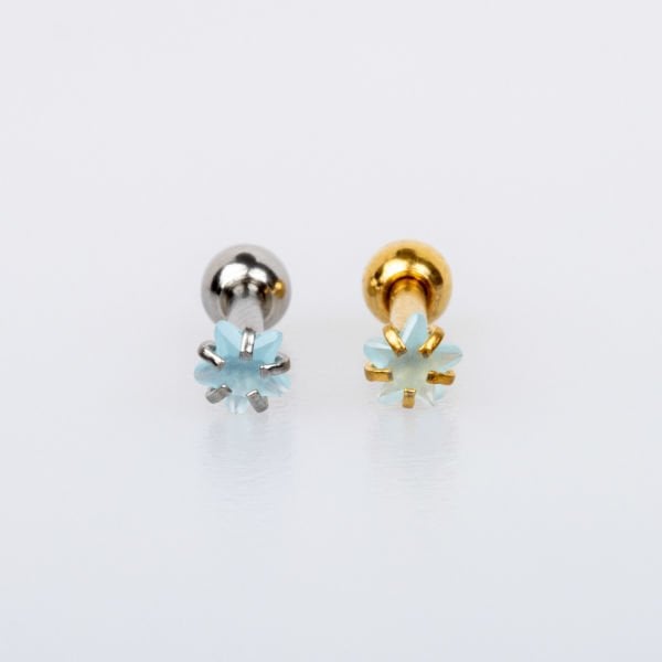 Piercing Tragus 3mm Yıldız Taş