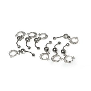 Piercing Göbek Ay Yıldız