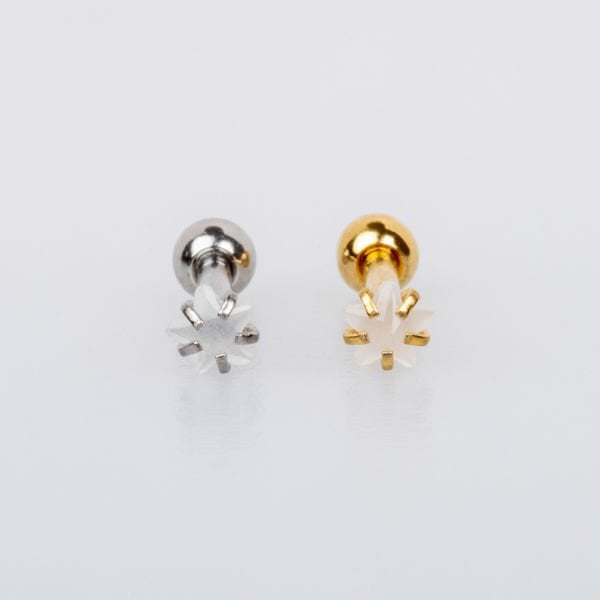 Piercing Tragus 3mm Yıldız Taş