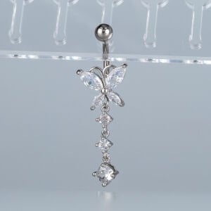 Piercing Göbek Fashion Kelebek