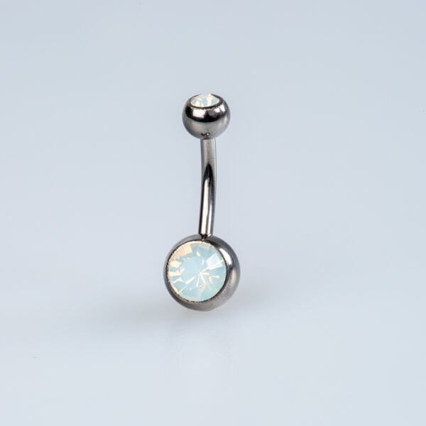 Piercing Titanium Navel Stone 10mm Bar My First Piercing