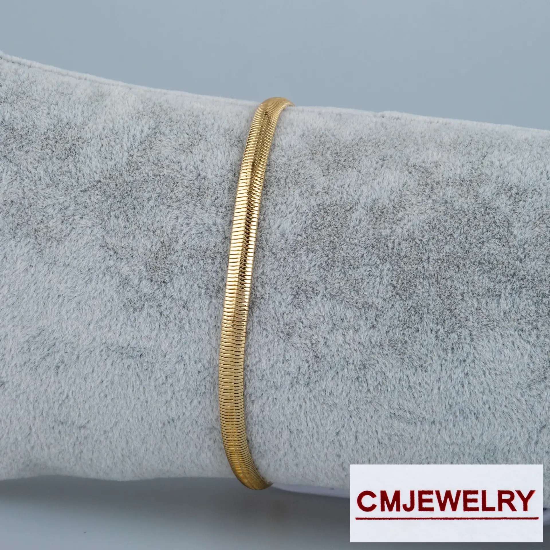 CM Jewelry 14K italyan Zincir Bileklik