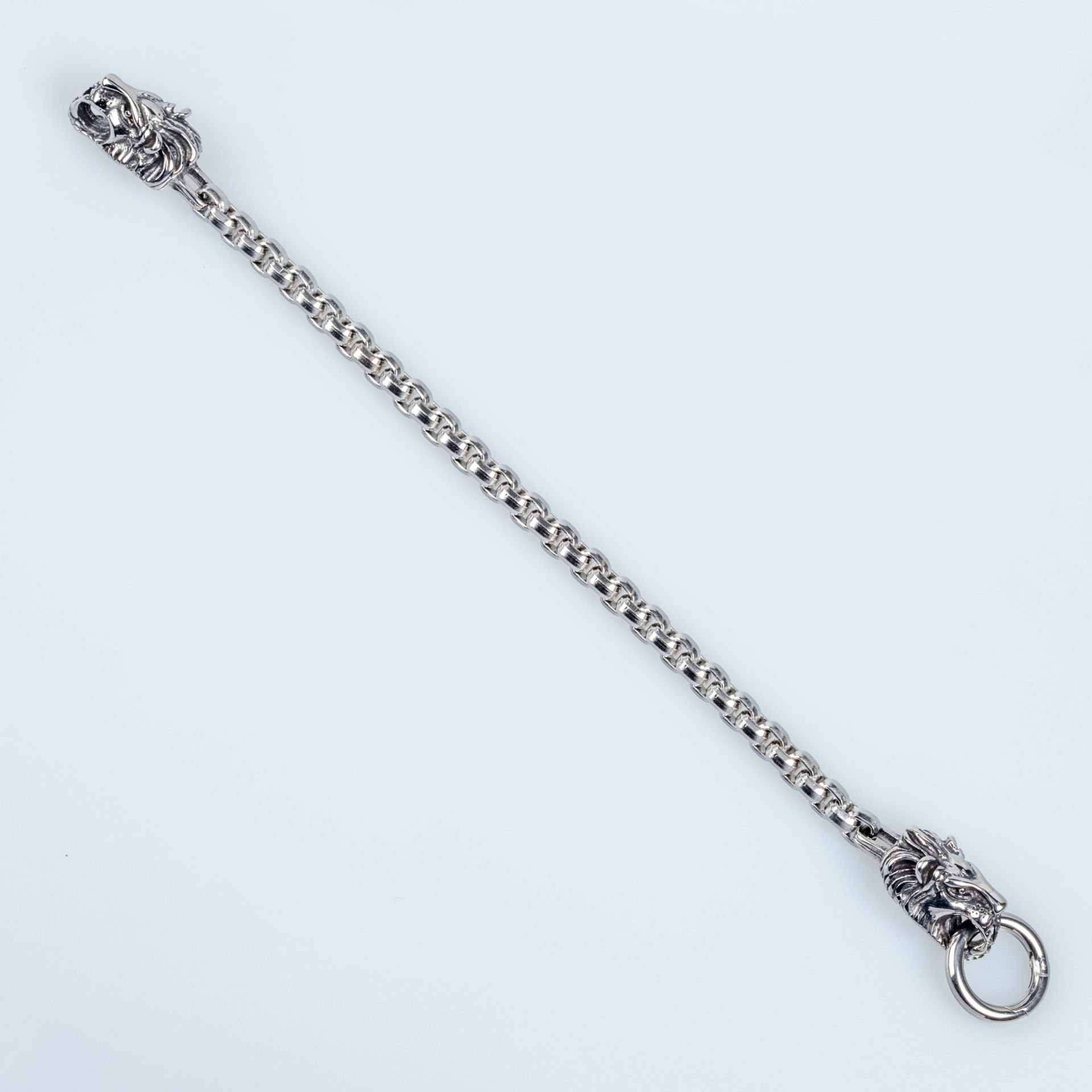 Erkek Gotik Çelik Bileklik Aslan