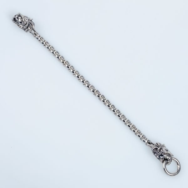 Erkek Gotik Çelik Bileklik Aslan