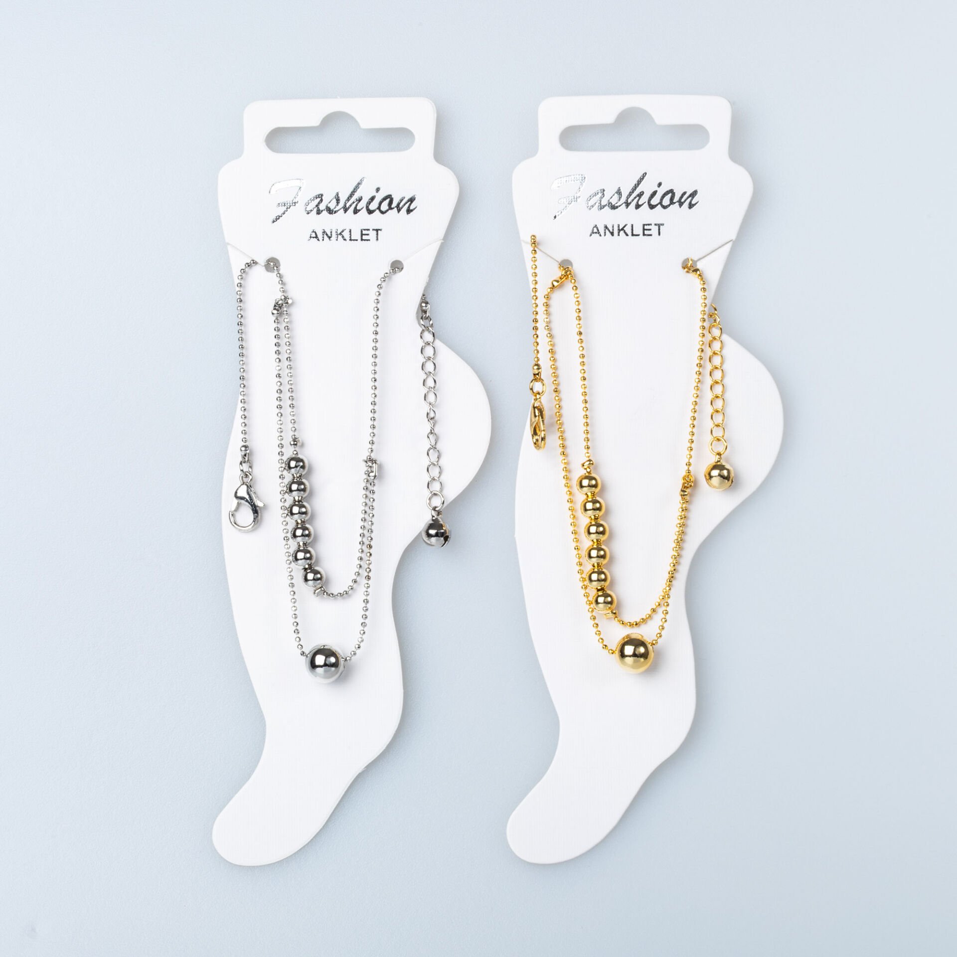 Steel Anklet White