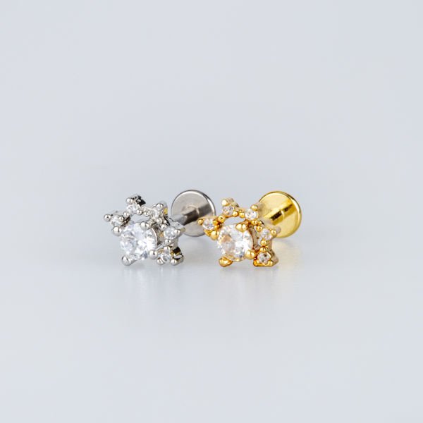 Piercing Tragus Beyaz 6mm