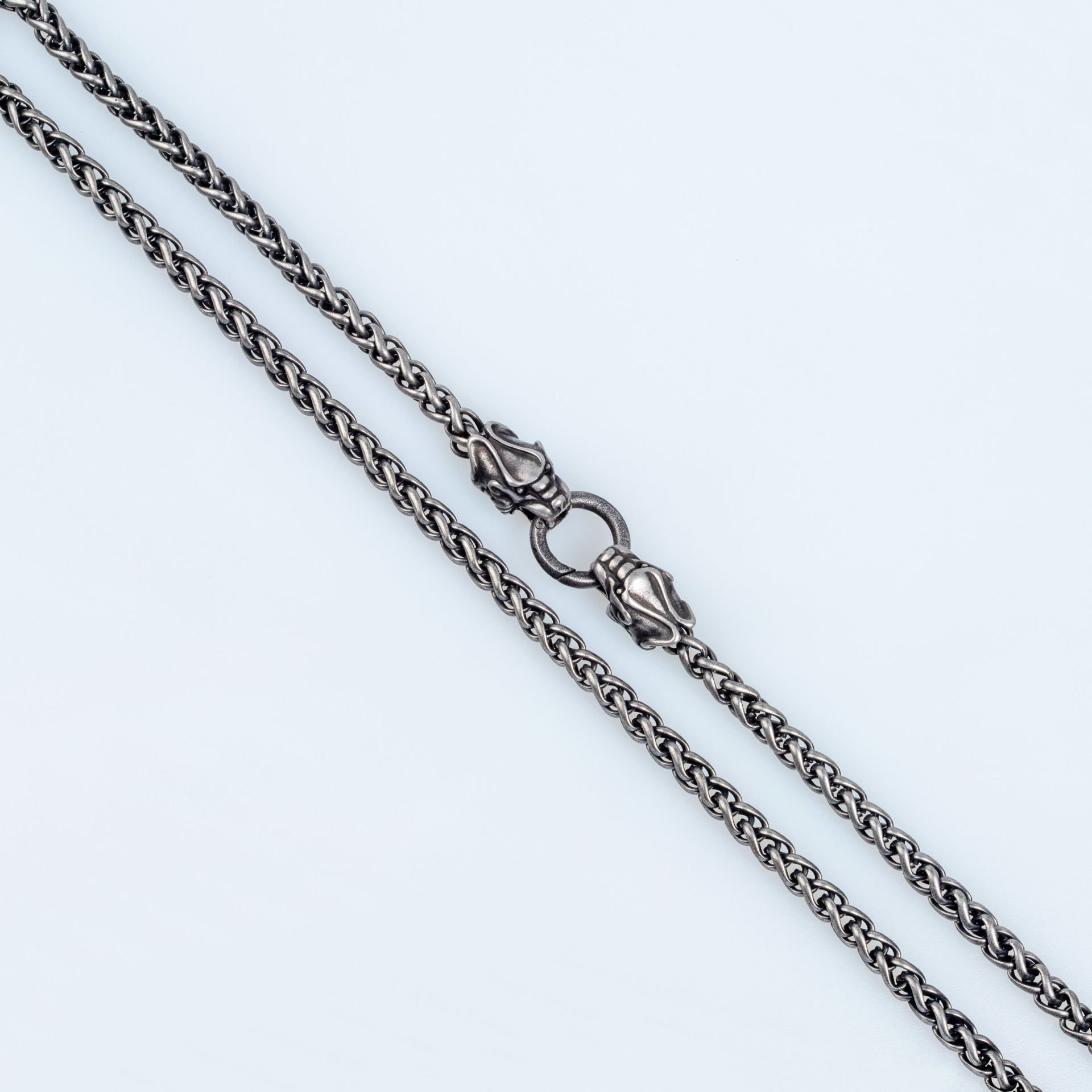 Çelik Gotik Kolye Antrasit Renk