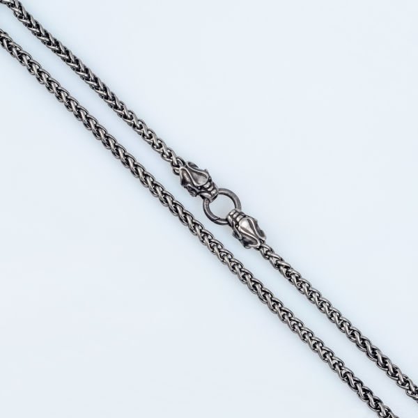 Çelik Gotik Kolye Antrasit Renk