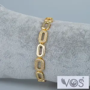 Vos Jewelry 14K Zincir Taşlı Bileklik