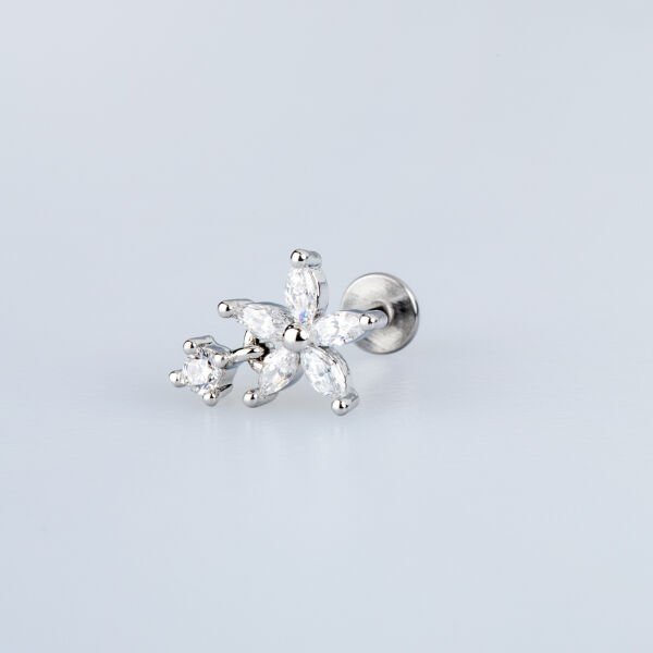 Piercing Tragus Butterfly Flower