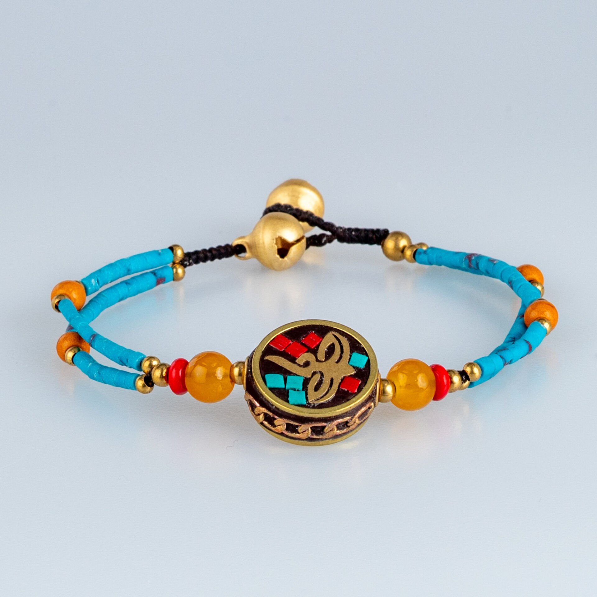 Etnik Doğal Taş Tibet Bileklik