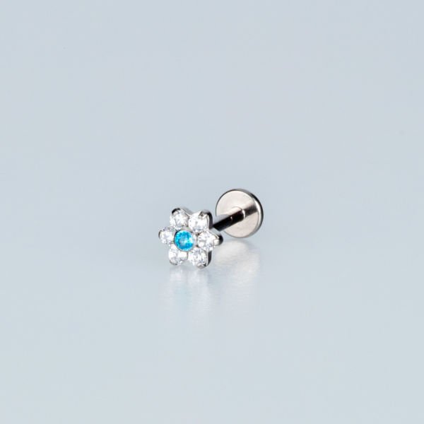 Piercing Titanyum Tragus Çiçek Sarı