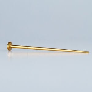 Titanyum G23 Piercing Bar Ekleme Pimi Ters Diş Barlar İçin Sarı