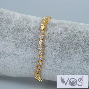 Vos Jewelry 14K Yıldız Zincir Taşlı Bileklik