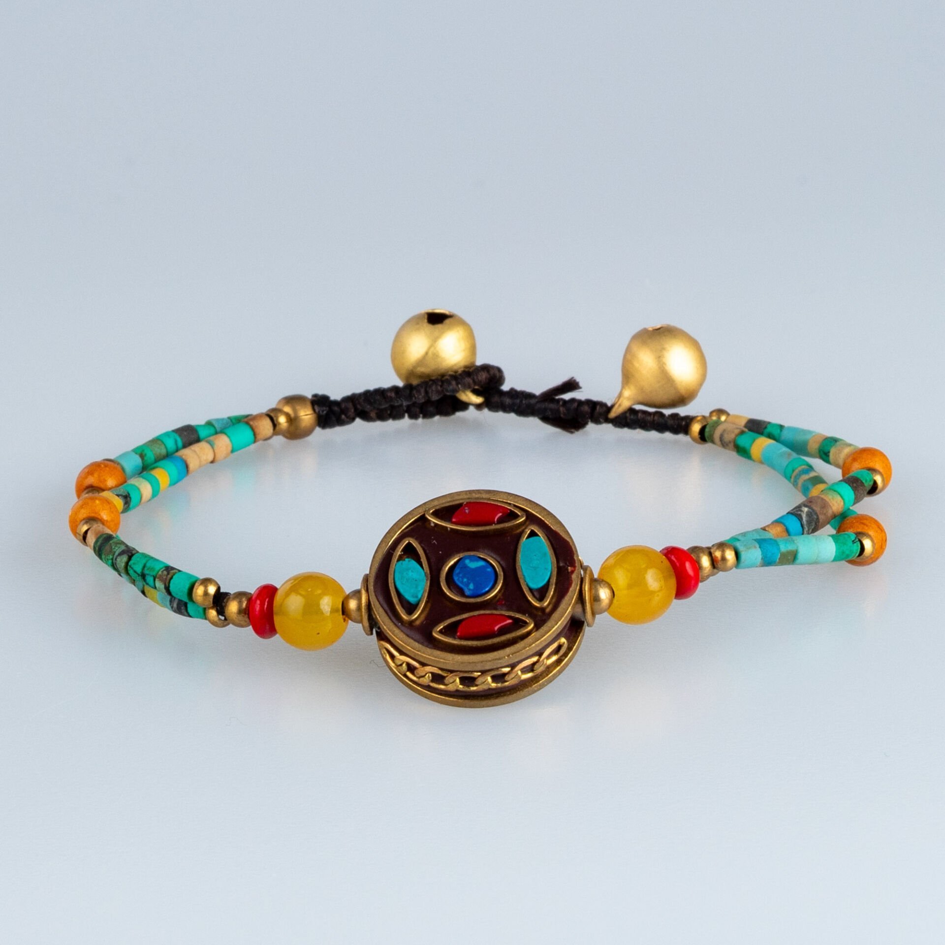 Etnik Doğal Taş Tibet Bileklik