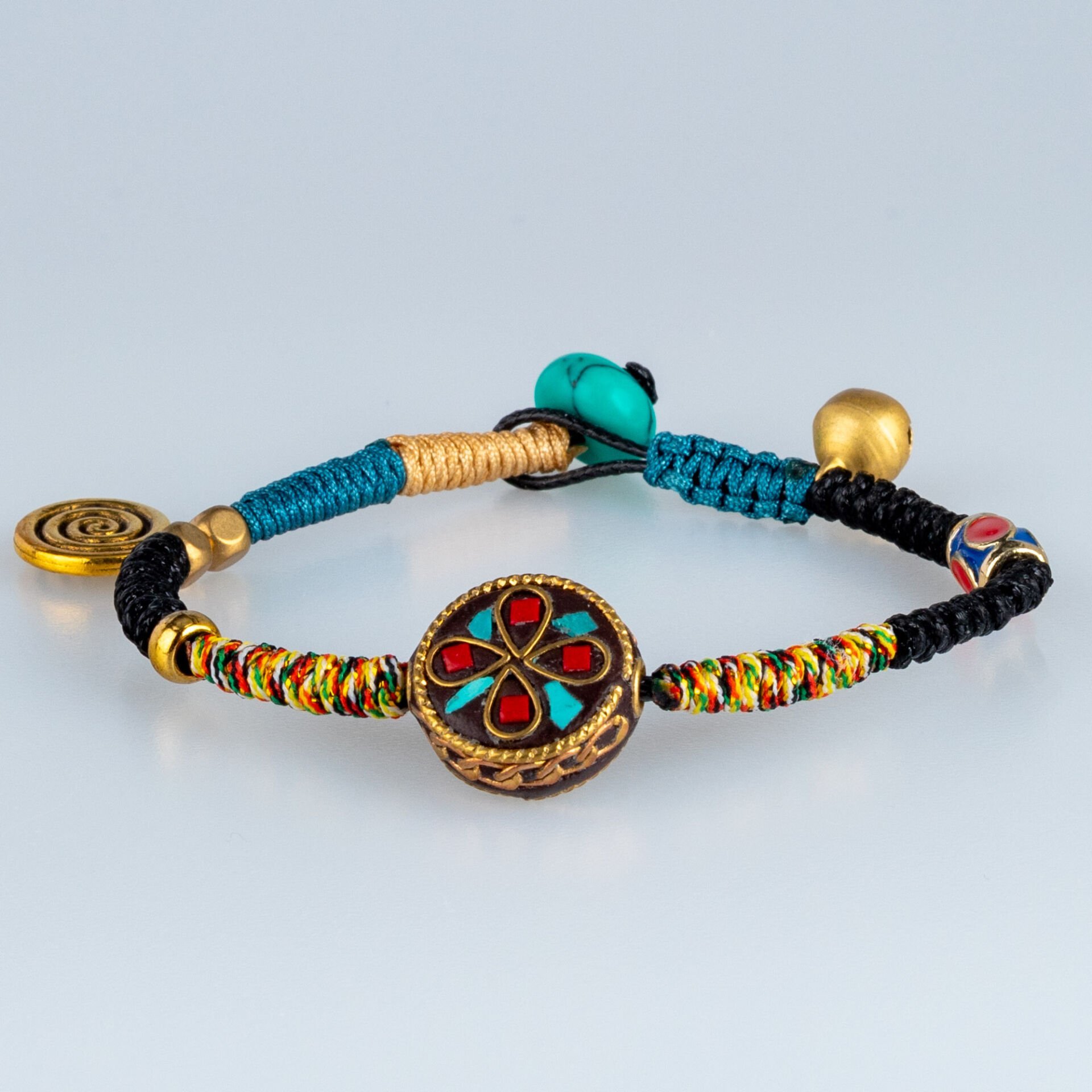 Etnik Doğal Taş Tibet Bileklik