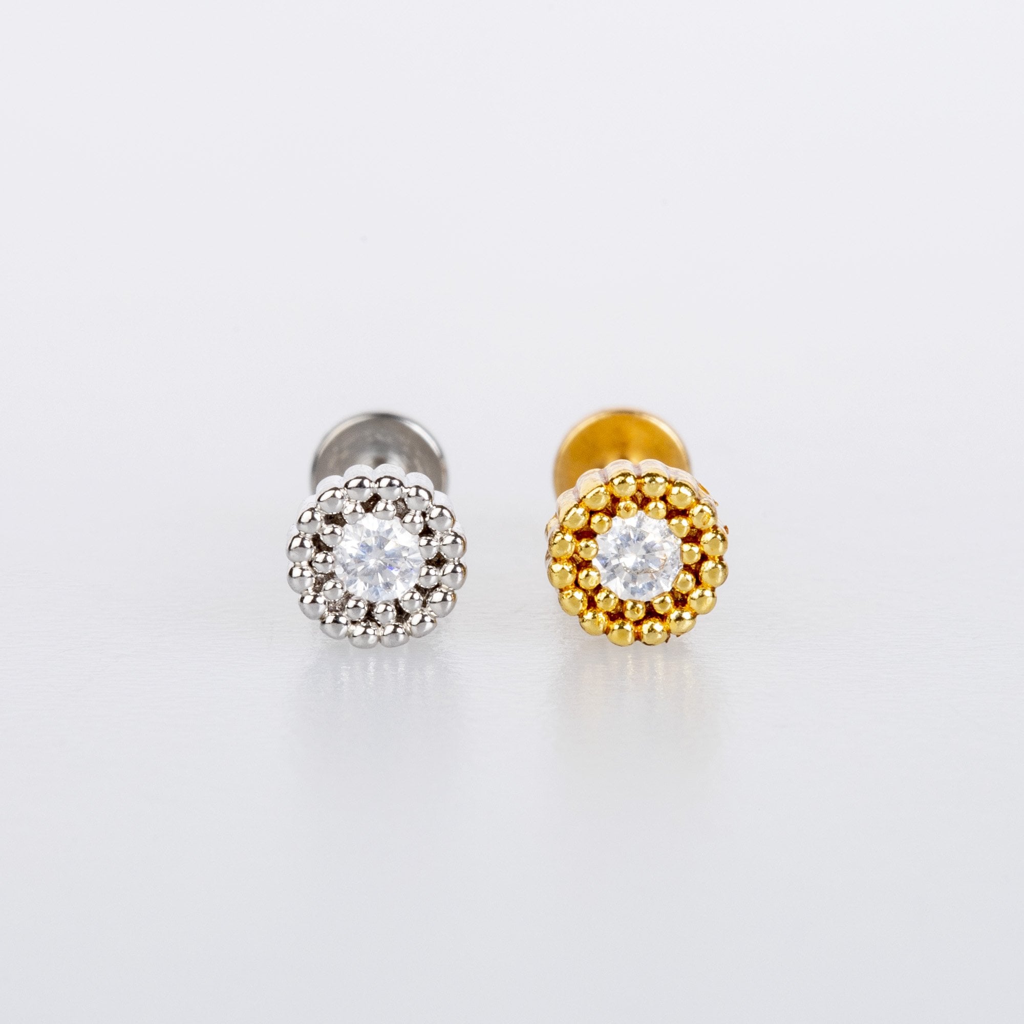 Piercing Tragus Flower Yellow 8mm