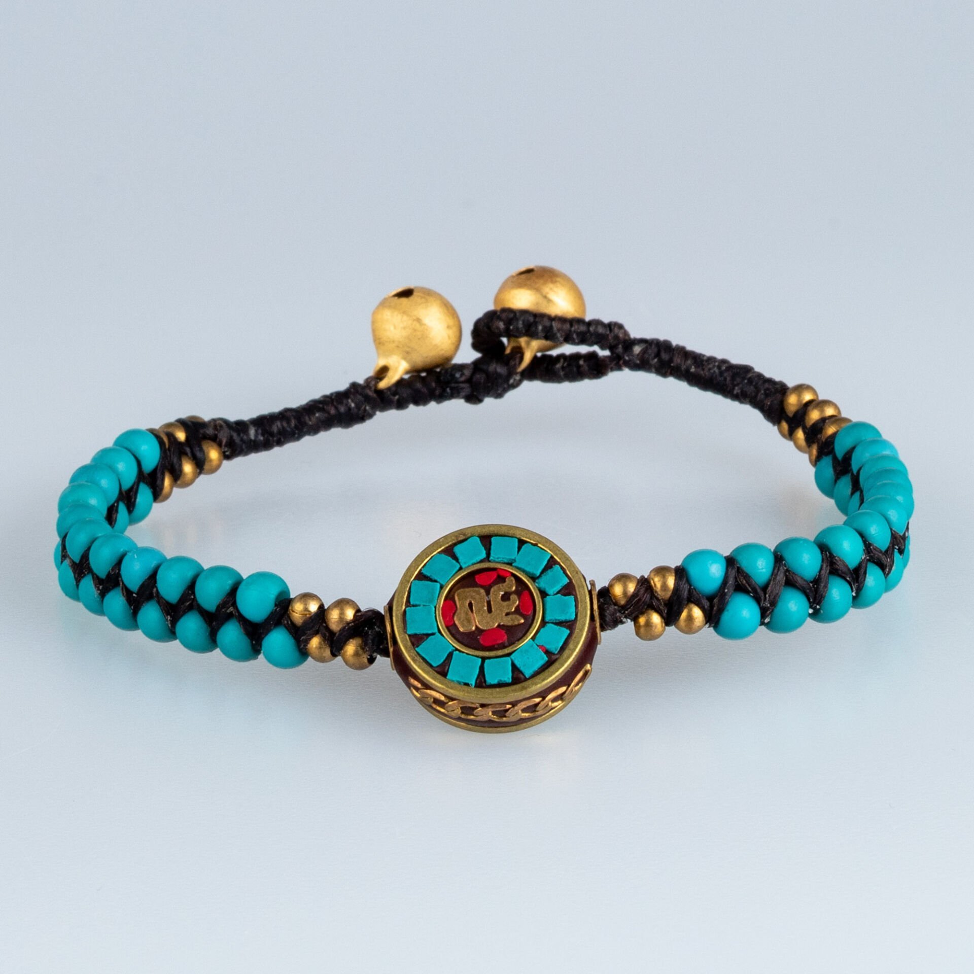 Etnik Doğal Taş Tibet Bileklik