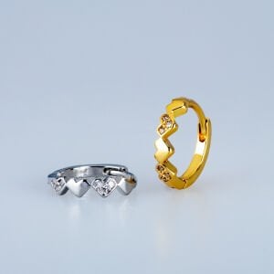 Piercing Rook Halka Kalp Sarı