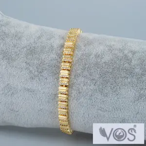 Vos Jewelry 14K Zincir Taşlı Bileklik