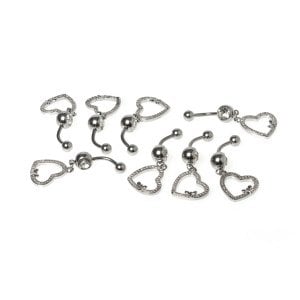 Piercing Göbek Kalp