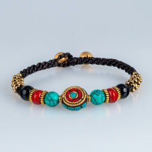 Etnik Doğal Taş Tibet Bileklik