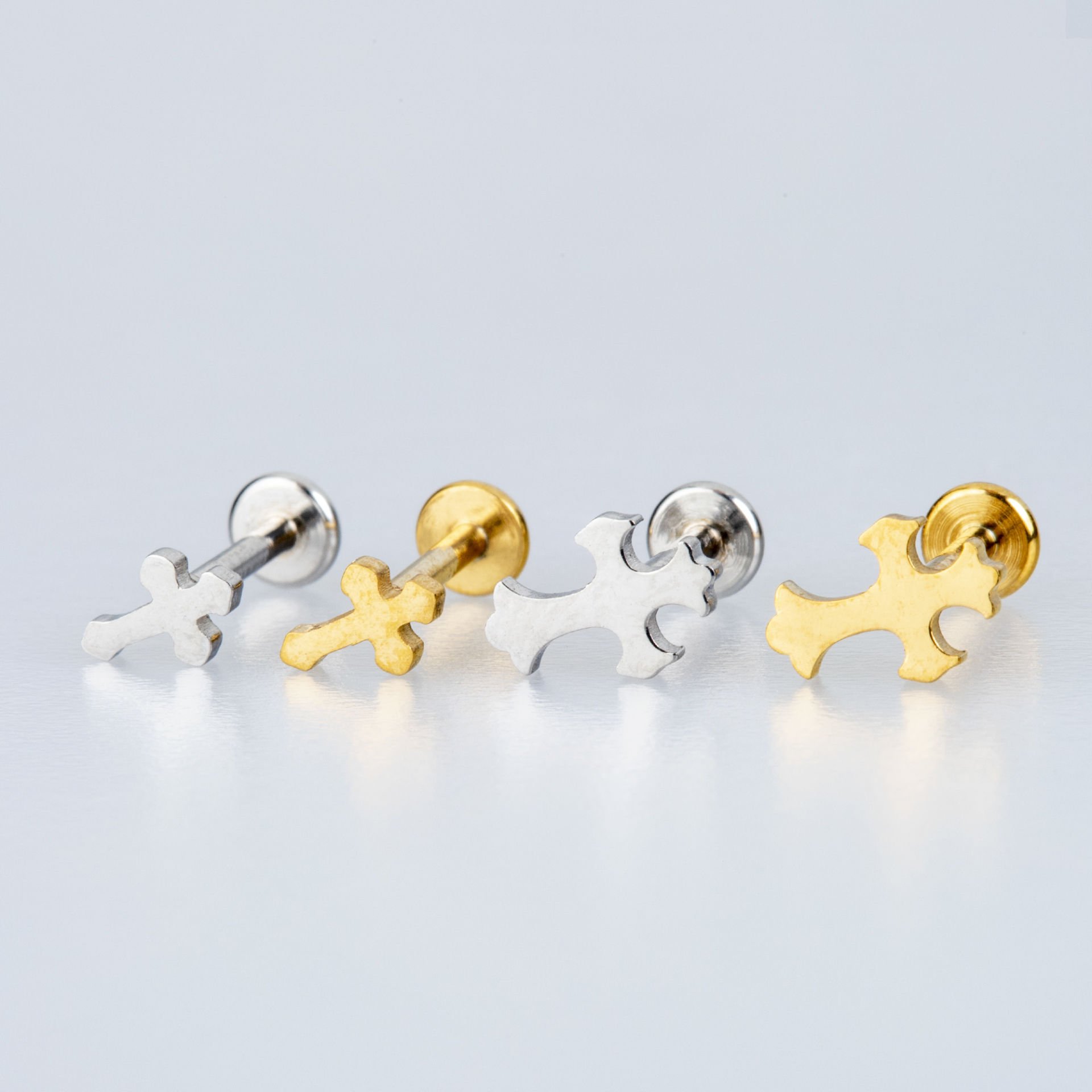 Piercing Çelik Tragus Haç