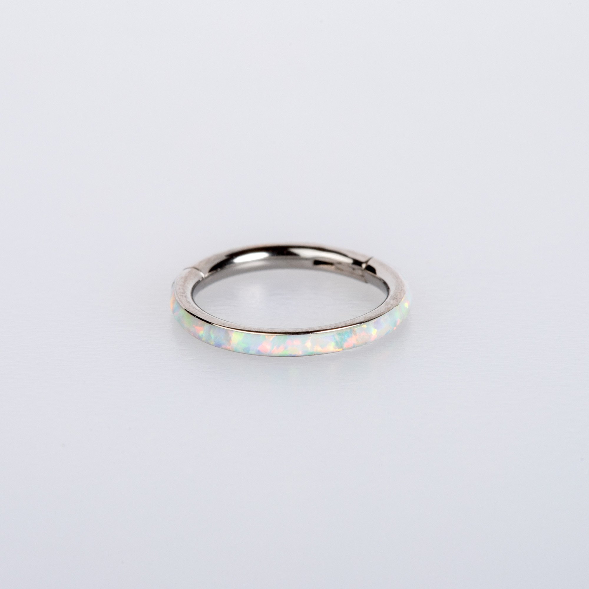 Piercing Titanium Opal Ring