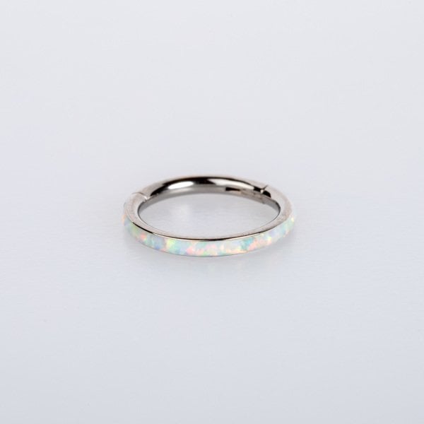 Piercing Titanium Opal Ring