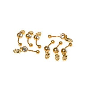 Piercing Göbek Taşlı