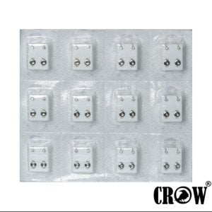 Delim Küpesi 3mm Taşlı 1 Paket 12 Adet