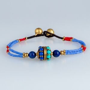 Etnik Doğal Taş Tibet Bileklik