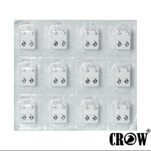 Delim Küpesi 4mm Taşlı 1 Paket 12 Adet