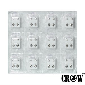 Delim Küpesi 4mm Taşlı 1 Paket 12 Çift