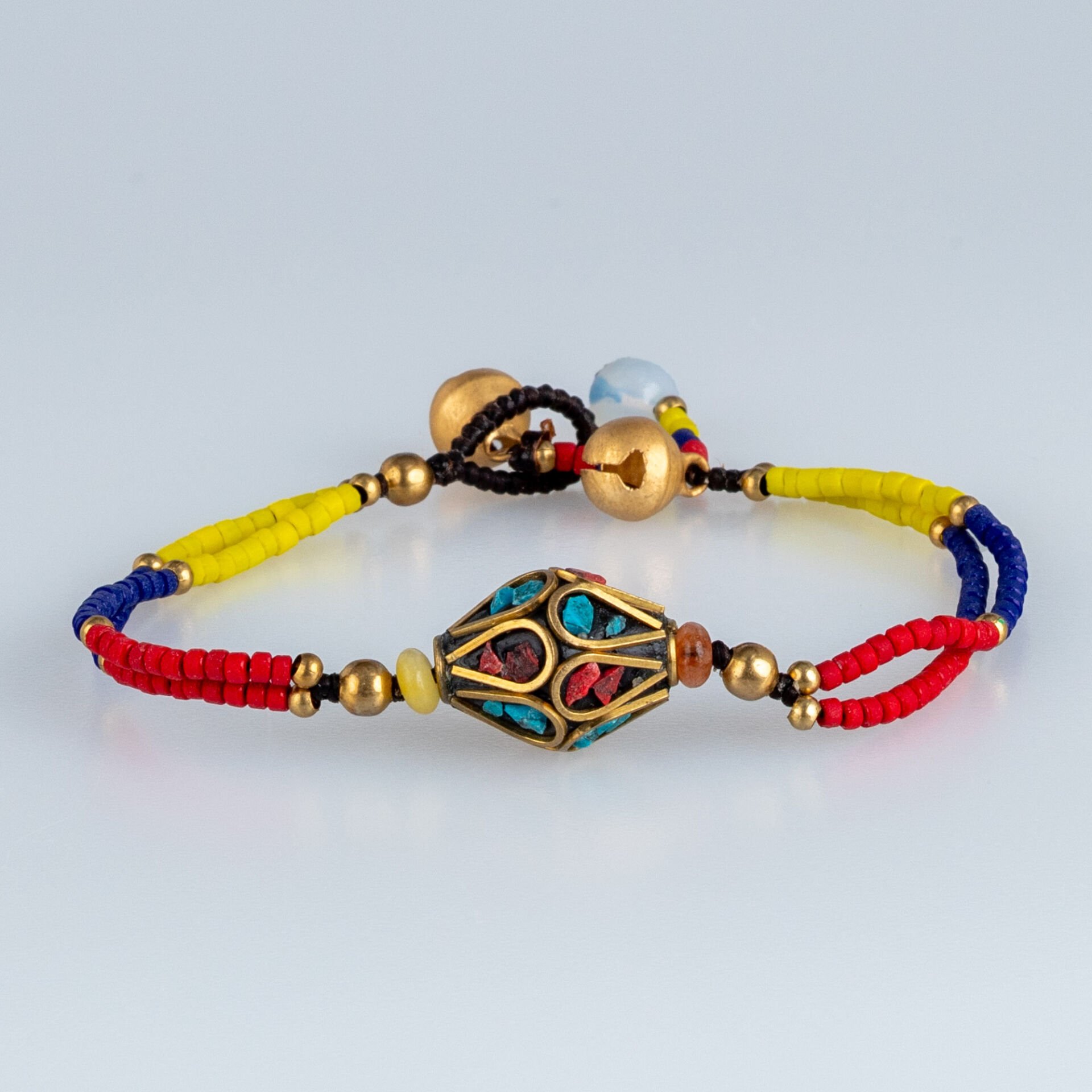 Etnik Doğal Taş Tibet Bileklik