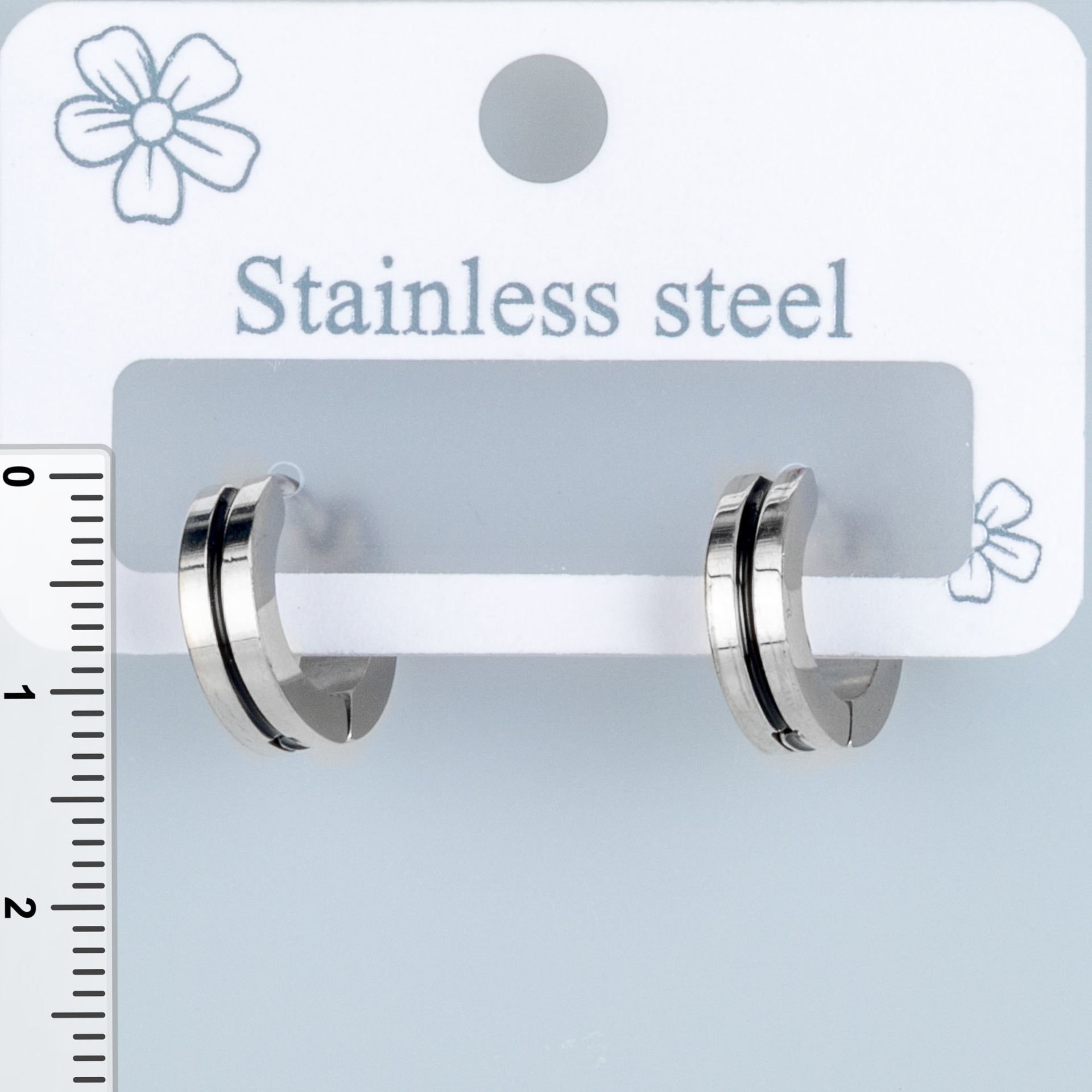 Çelik Küpe - Çift