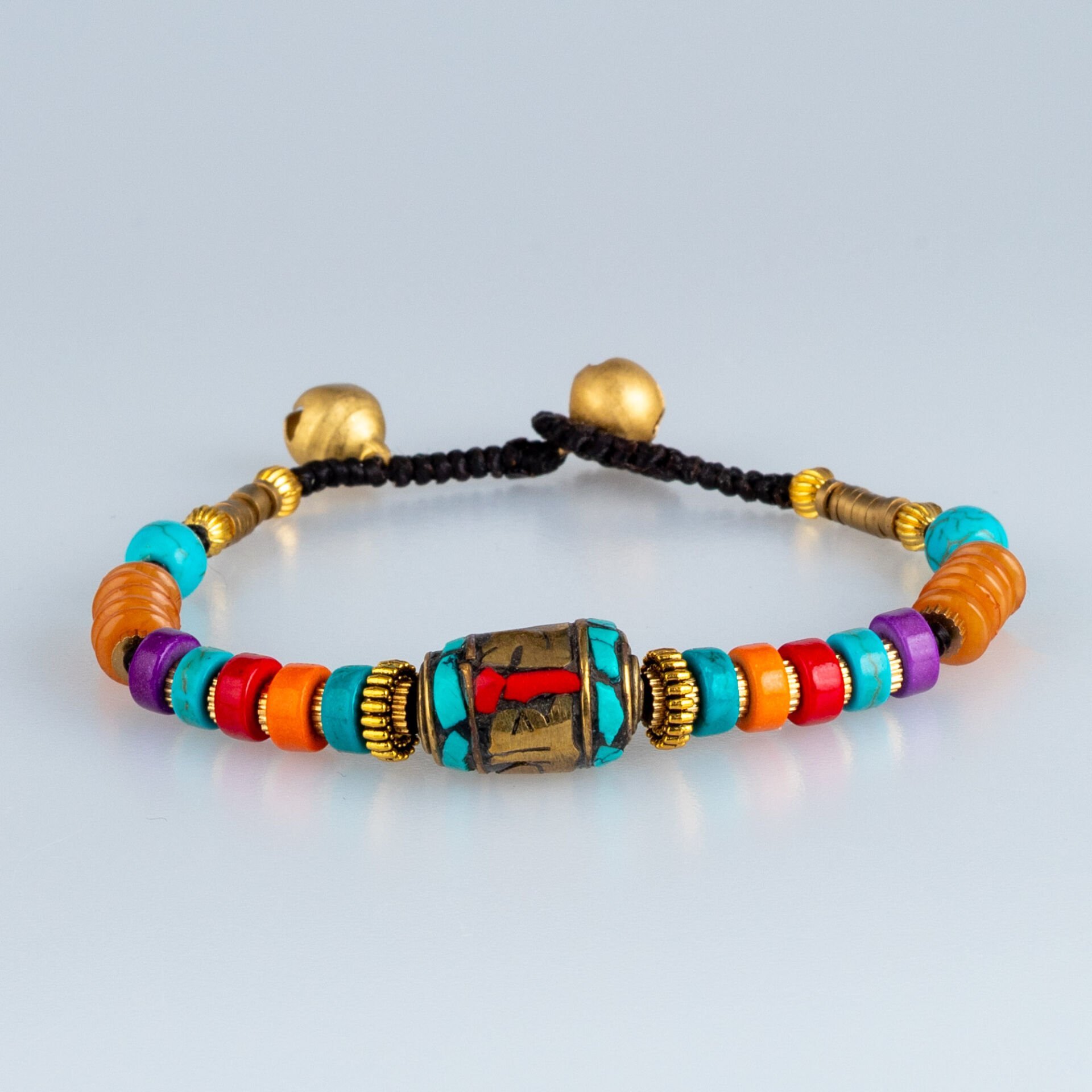 Etnik Doğal Taş Tibet Bileklik