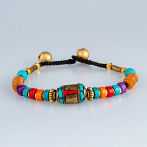 Etnik Doğal Taş Tibet Bileklik