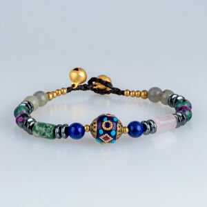 Etnik Doğal Taş Tibet Bileklik