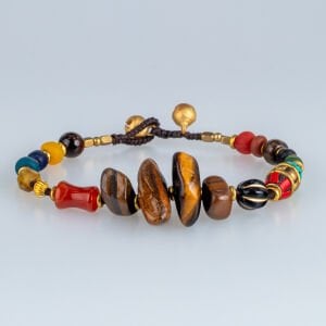 Etnik Doğal Taş Tibet Bileklik